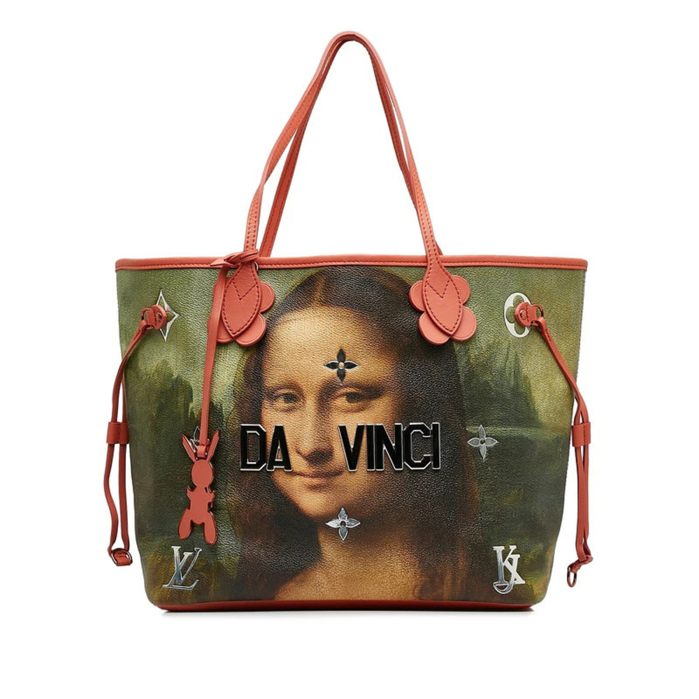 Louis Vuitton Masters Collection Da Vinci Neverfull Tote Bag Poppy Petal Pink